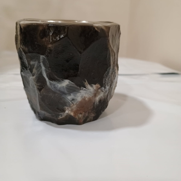 Handmade Resin Faux Mineral Crystal Coffee Mug w/ Handle 6oz Boho - Picture 3 of 4